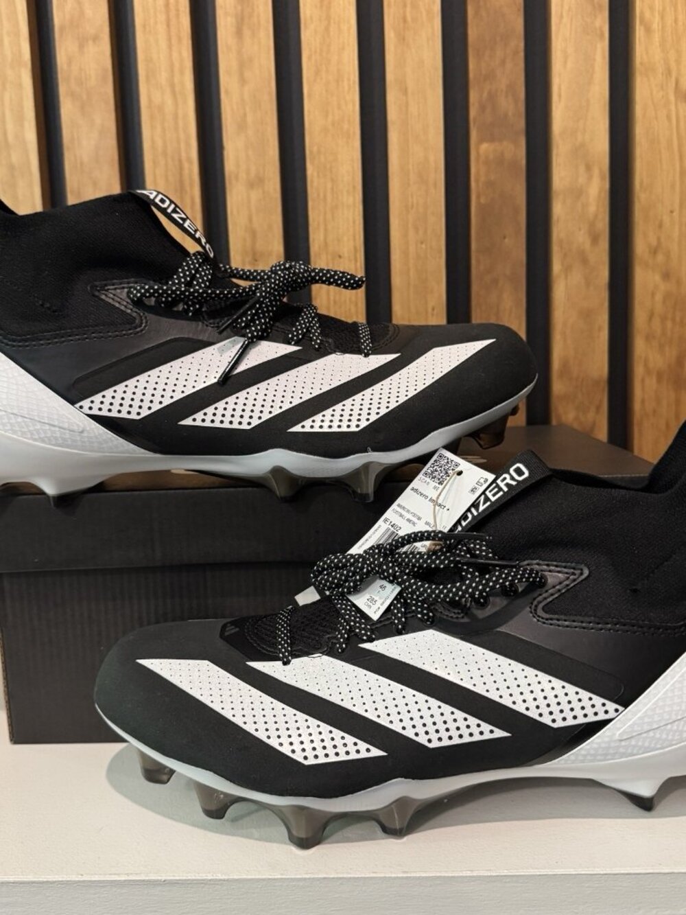 SIZE 11 - adidas adizero Impact + NFL Promo Football Cleats Black White IE1402